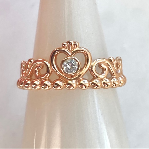 Pandora Rose Gold Princess Tiara Ring